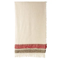 The House of Lyria Coperta Futuro con frange a righe policrome> Coperte