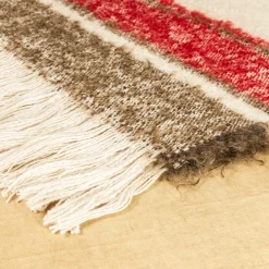 The House of Lyria Coperta Futuro con frange a righe policrome> Coperte