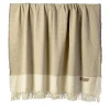 The House of Lyria Coperta Hela con frange sabbia e beige> Coperte