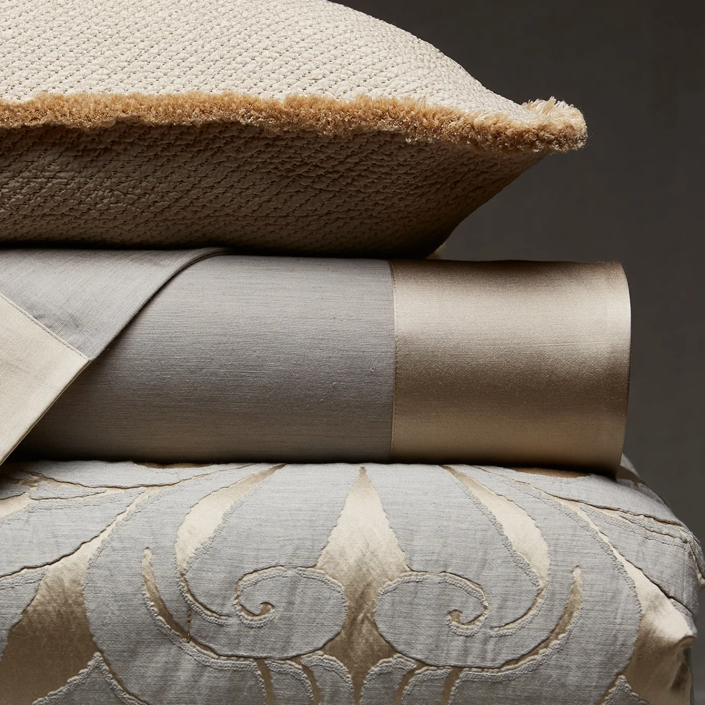 Mastro Raphael Coperta in seta cotone Damascato Tivoli> Biancheria Da Letto