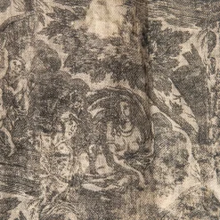 The House of Lyria Coperta inglese in cotone e lino con frange Toile-de-Jouy><noscript><img width=