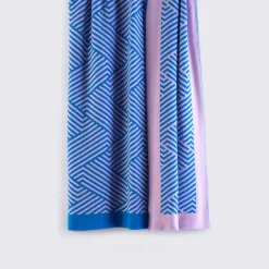 Masserano Cashmere Coperta Mila blu e rosa><noscript><img width=