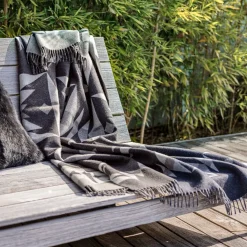 Alonpi Coperta piccola grigia a motivi Dakota><noscript><img width=