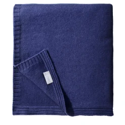 UnoCashmere Coperta piccola in cashmere blu> Coperte