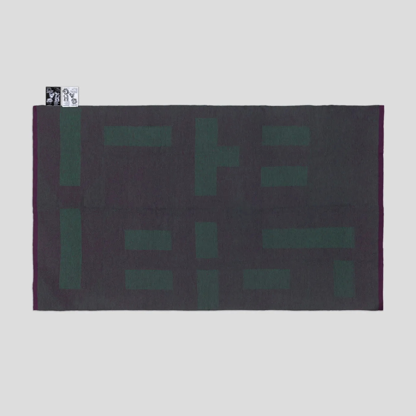 Lanificio Leo Coperta Viceversa Verde e Viola in Lana Merino> Coperte