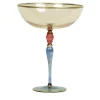 Griffe Montenapoleone by Vetrerie di Empoli Coppa Arlecchino su stelo medio> Centrotavola