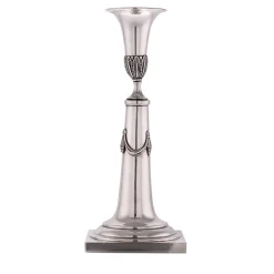 Argentiere Pagliai Coppia di candelabri in argento sterling del 1860> Candelieri E Portacandele