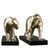 Fonderia Artistica Ruocco Coppia di sculture Pantere grandi in bronzo> Sculture Decorative
