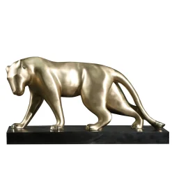 Fonderia Artistica Ruocco Coppia di sculture Pantere grandi in bronzo> Sculture Decorative