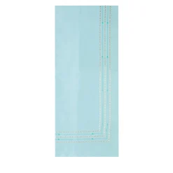 TessilArte Copripiumino Ametista Azzurro Chiaro Ricamato in Raso di Cotone> Biancheria Da Letto