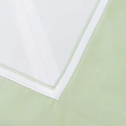 TessilArte Copripiumino Eucalipto Verde e Bianco in Raso di Cotone> Biancheria Da Letto