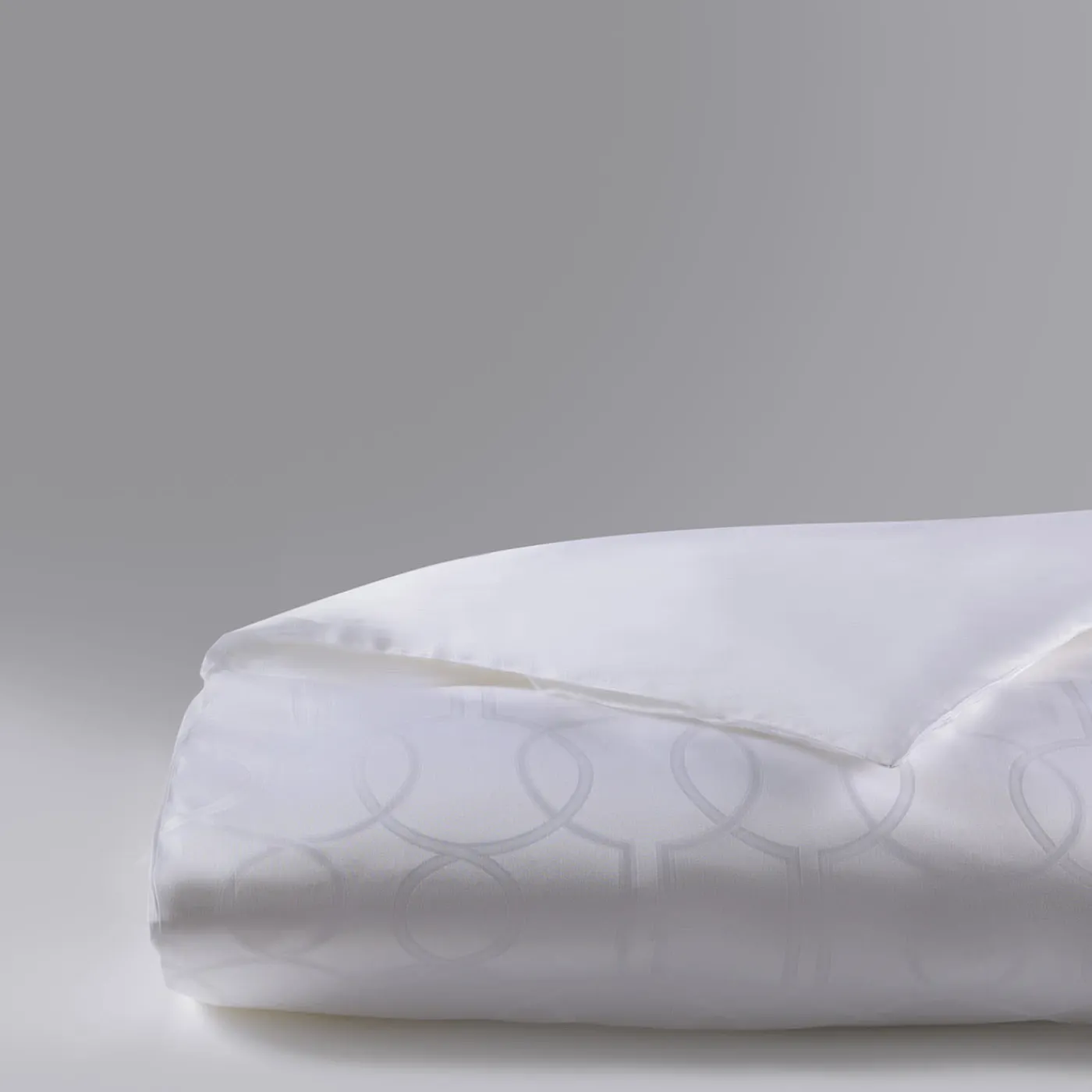 Rivolta Carmignani Copripiumino matrimoniale Shangri-La Jacquard Bianco> Biancheria Da Letto