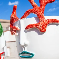 Patrizia Italiano Corallina La ragazza che difende il mare Vaso a forma di testa><noscript><img width=