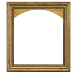 Caiafa Cornice ad arco Salvator Rosa oro e avorio> Cornici