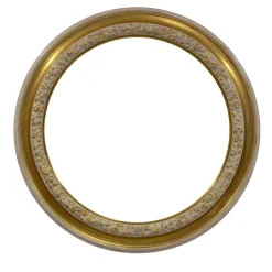 Caiafa Cornice con fiori bianchi e oro> Cornici