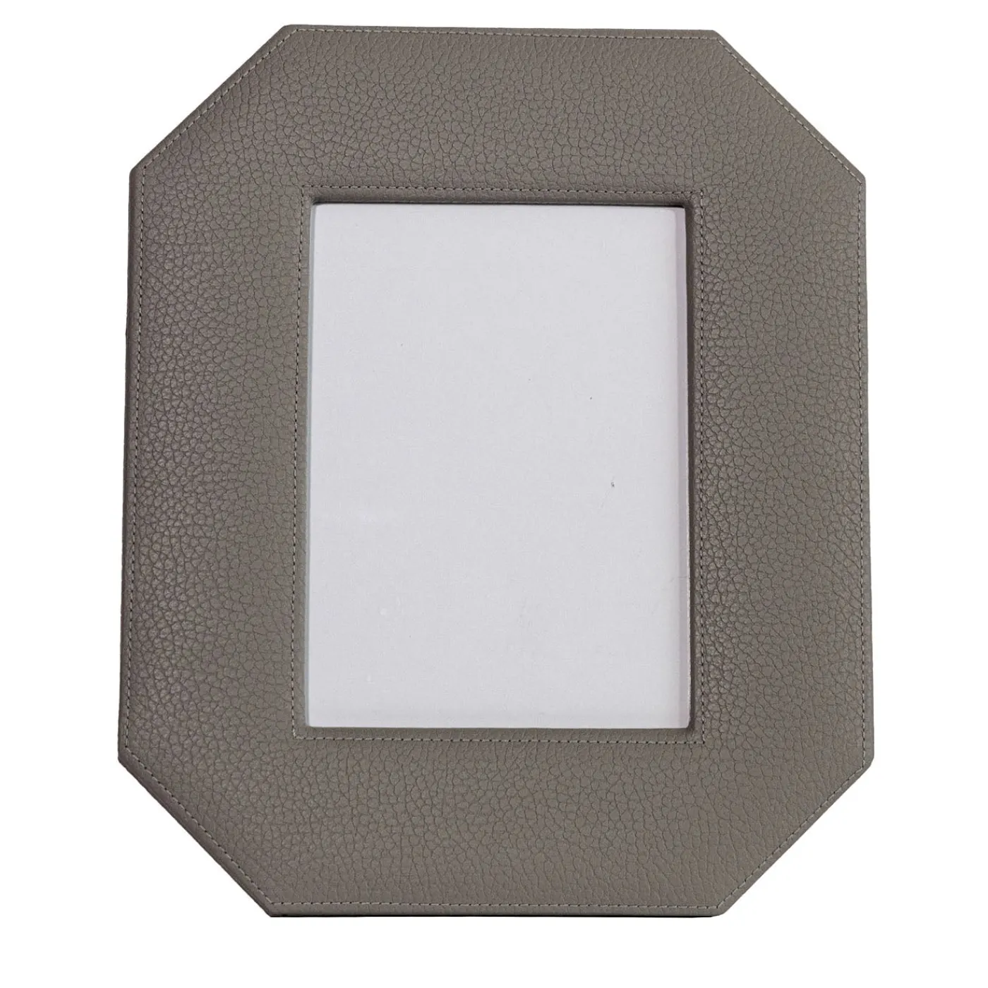 Cassigoli Cornice Ottagonale Del Monte 23 in pelle grigio luna> Cornici