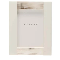 Arcahorn Cornice rettangolare grande Medea in corno color avorio> Cornici