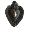 Cuore di Argilla CUORE IN CERAMICA NERA BAD ROMANCE> Sculture Da Parete
