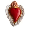 Cuore di Argilla CUORE IN CERAMICA ROSSO E BIANCO> Sculture Da Parete