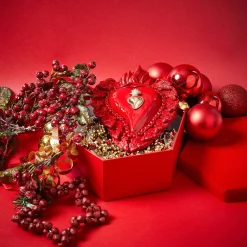 Cuore di Argilla CUORE IN CERAMICA SMALTATO ROSSO 