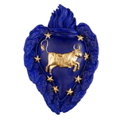 Cuore di Argilla Cuore in ceramica Zodiaco Taurus> Sculture Da Parete