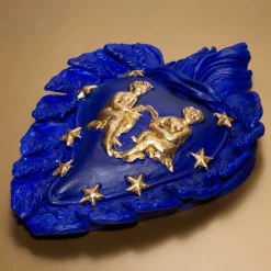 Cuore di Argilla Cuore in ceramica Zodiaco Gemini> Sculture Da Parete