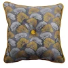 l'Opificio Cuscino Carrè dorato in tessuto jacquard Bloom> Cuscini