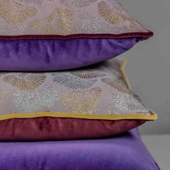 l'Opificio Cuscino Carrè in tessuto jacquard floreale><noscript><img width=