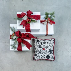 l'Opificio Cuscino Carré in tessuto jacquard alpino><noscript><img width=