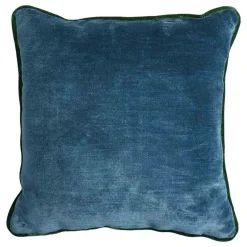 l'Opificio Cuscino Carrè verde in tessuto jacquard a righe> Cuscini