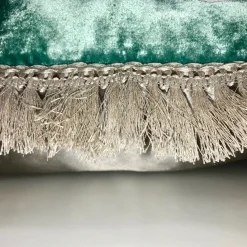 Anna Paola Cibin Cuscino con fiori grigi> Cuscini