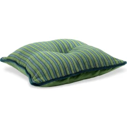 l'Opificio Cuscino Emerald Carré in tessuto jacquard a righe e velluto di seta><noscript><img width=