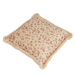 Carola fra i Trulli Cuscino grande con frange color caramello e marrone> Cuscini