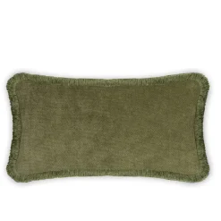 LO Decor Cuscino Happy in velluto verde e bianco a forma di coppia rettangolare><noscript><img width=