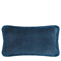LO Decor Cuscino Happy Pillow in morbido velluto blu scuro> Cuscini