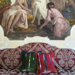 Anna Paola Cibin Cuscino in velluto verde corallo> Cuscini