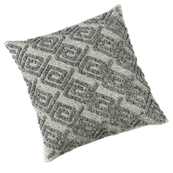 Tessile Medusa Cuscino melange nero ed ecru #2> Cuscini