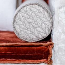 l'Opificio Cuscino Natural Roll Rullo in tessuto jacquard><noscript><img width=