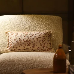 Carola fra i Trulli Cuscino piccolo con frange color caramello e marrone><noscript><img width=