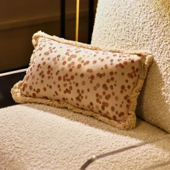 Carola fra i Trulli Cuscino piccolo con frange color caramello e marrone><noscript><img width=