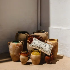 Carola fra i Trulli Cuscino piccolo con frange bianche e nere><noscript><img width=