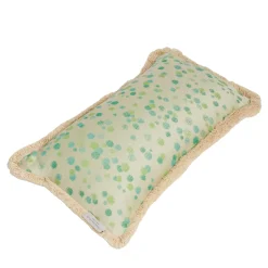 Carola fra i Trulli Cuscino piccolo con frange verdi e acquatiche> Cuscini