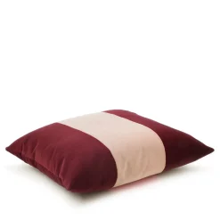 l'Opificio Cuscino quadrato a fascia in velluto di cotone Carrè Degradè> Cuscini