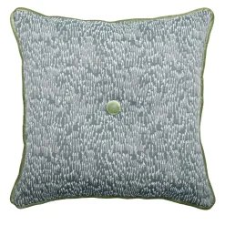 l'Opificio Cuscino Quadrato Carrè in Filigrana Comete Jacquard Blu> Cuscini