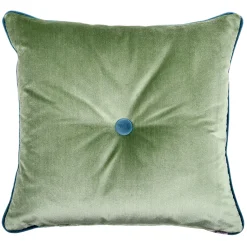 l'Opificio Cuscino quadrato Carrè in Filigrana Jacquard Comete Verde><noscript><img width=