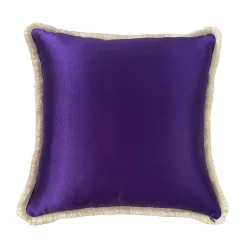 Anna Paola Cibin Cuscino Quadrato In Velluto Rosa Con Triangoli> Cuscini