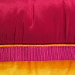 Anna Paola Cibin Cuscino Quadrato In Velluto Rosa Con Cerchi><noscript><img width=