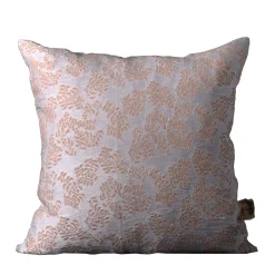 The House of Lyria Cuscino quadrato Murcia in jacquard argentato e marrone> Cuscini