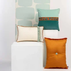 l'Opificio Cuscino Quadrato Verde in Edizione Limitata POPHUG di Pistacchio&Caffé><noscript><img width=