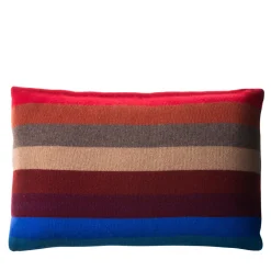 UnoCashmere Cuscino rettangolare a righe multicolore> Cuscini
